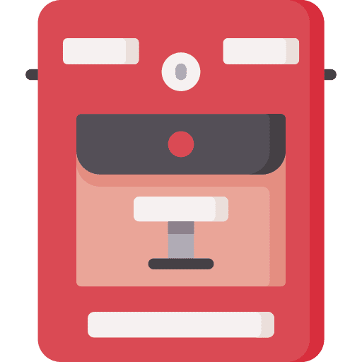 Fire alarm fire alarm emergency box icon