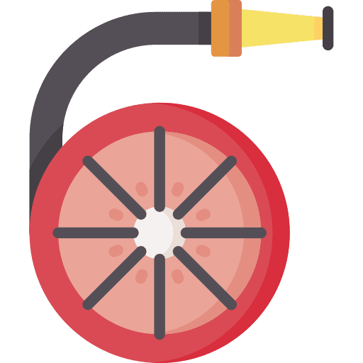 Fire hose fire hose water hose fire icon