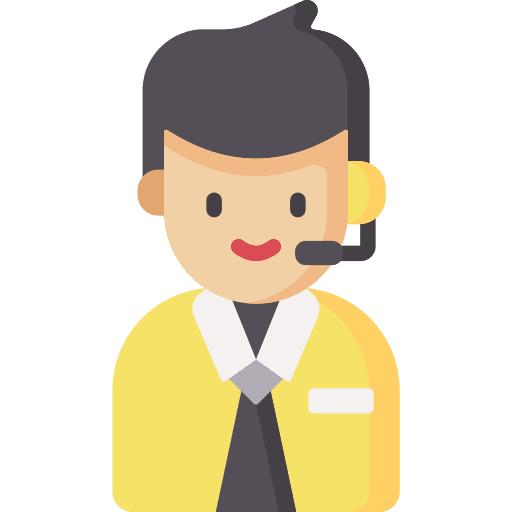 Call center agent customer service customer support communications icon