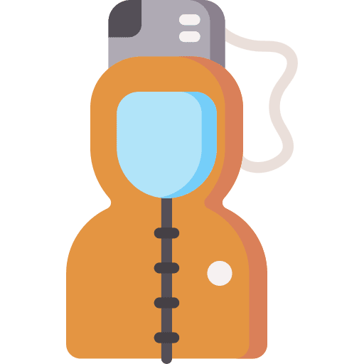 Safety suit laboratory security safety suit icon