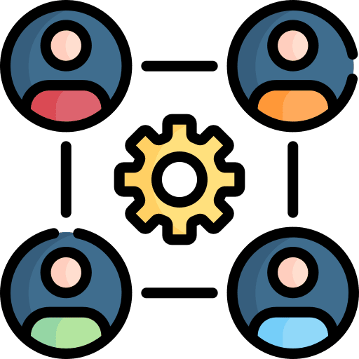 Meeting people together businessman team icon