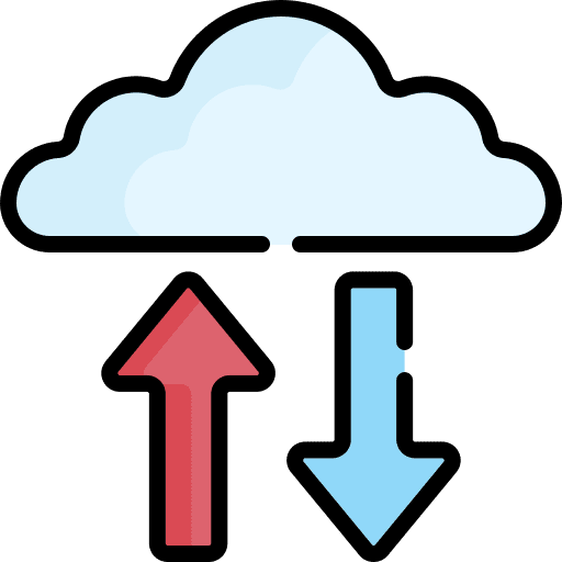 Cloud interface multimedia multimedia option icon