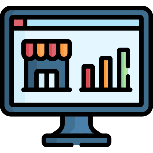 Analytics electronics analysis computer icon