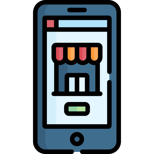 Online store mobile app mobile app icon
