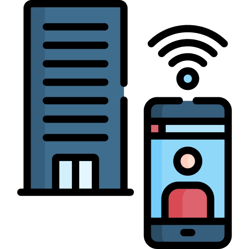 Work from home home office video call professions and jobs icon