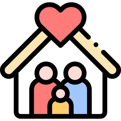 Home home love family icon