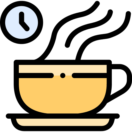 Coffee time time and date coffee mug coffee break icon