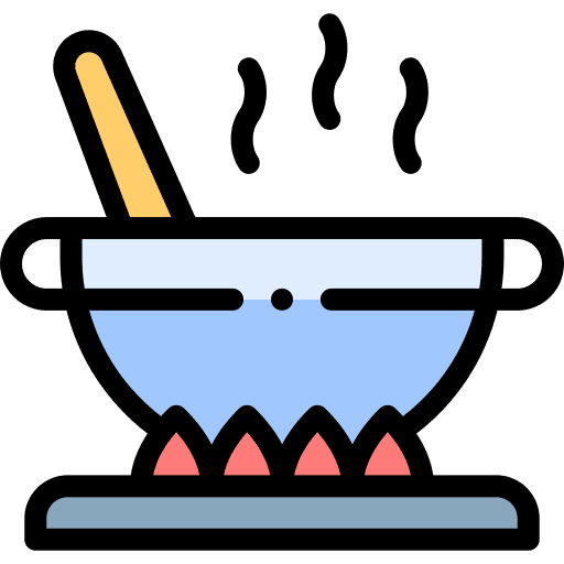 Cooking pot food and restaurant pan jack pot icon