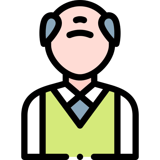 Grandfather old people avatar user icon
