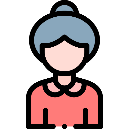 Grandmother old woman women old people icon