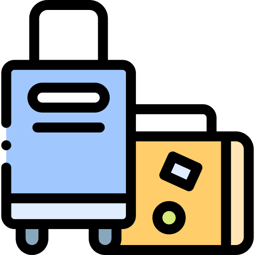 Travel case fashion baggage travel case icon