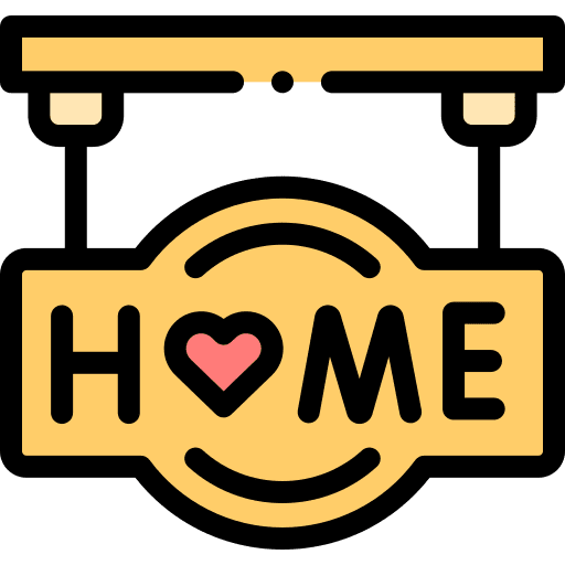 Home sign house people icon