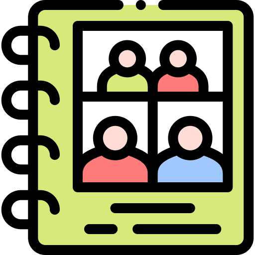 Photo album art and design book picture icon