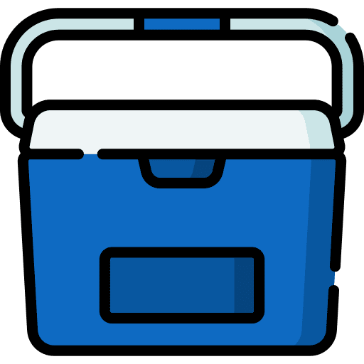 Cooler container food and restaurant summertime icon