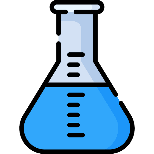 Flask chemicals test tube erlenmeyer icon