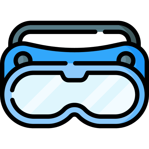 Goggles medical healthcare and medical goggles icon