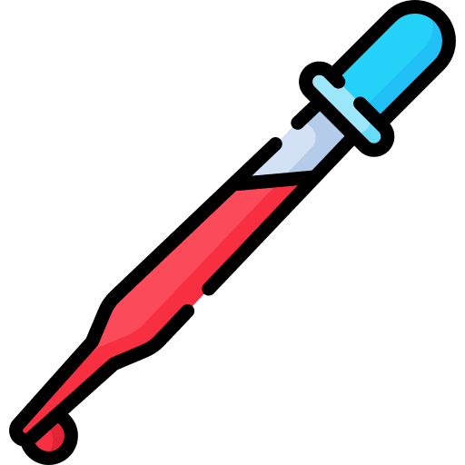 Pipette equipment testing beaker icon