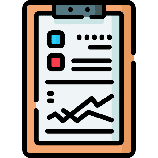 Clipboard health report clipboard files and folders icon