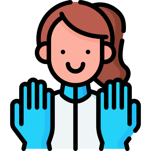 Doctor surgery tools doctor woman icon