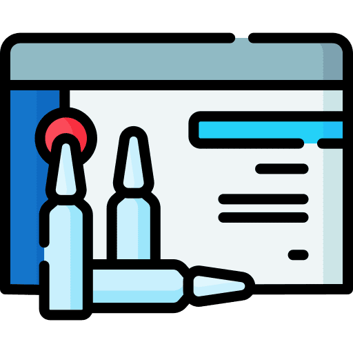 Ampoule serum vial drug icon