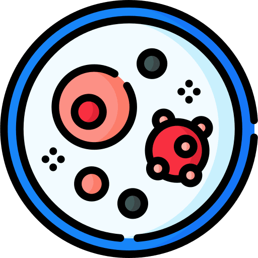 Petri dish covid germ healthcare and medical icon