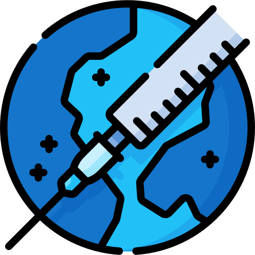 Syringe vaccination healthcare and medical world icon