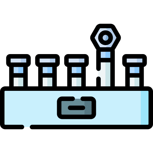 Vaccine healthcare science lab icon