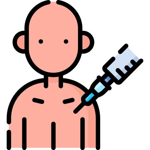 Vaccine tools and utensils patient syringe icon