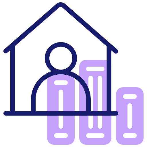 Distance learning book learning homeschooling icon