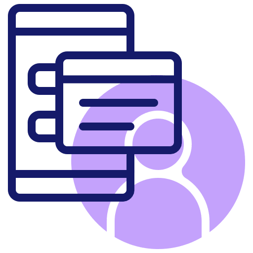 Mobile app ui app cellphone icon