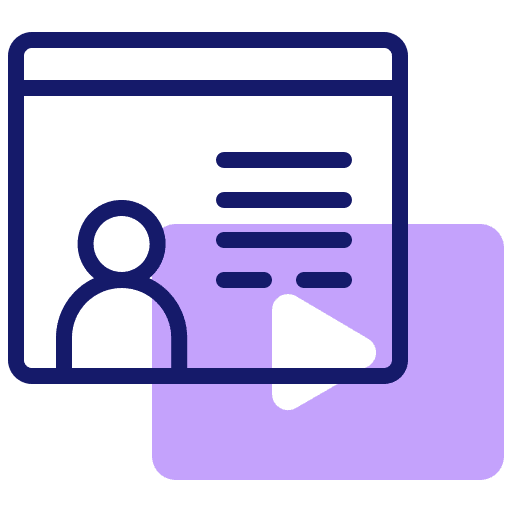 Online course avatar course user icon