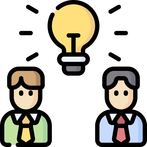 Brainstorming team brainstorm networking icon
