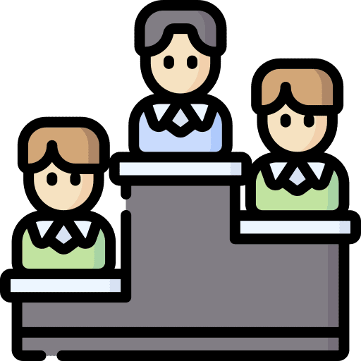 Competition rank sports and competition worker icon