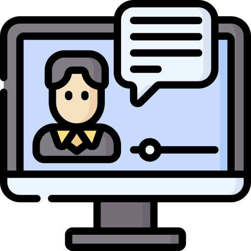 Video conference video conference monitor computer icon