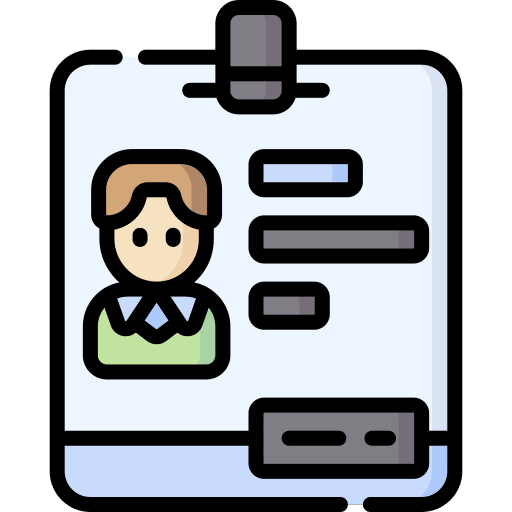 Id card security id card pass icon