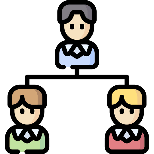 Organization group user supervisor icon