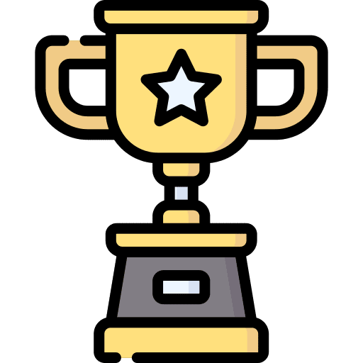 Trophy cup goal business and finance icon