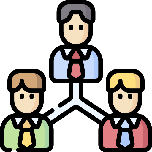 Teamwork group businessman members icon