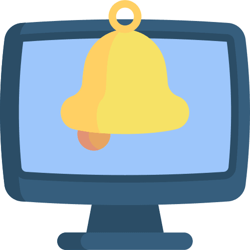 Computer time and date electronics screen icon