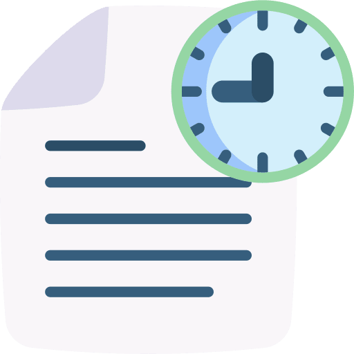 Document schedule timetable productivity icon
