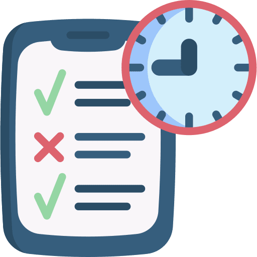 Planner business and finance planning time icon