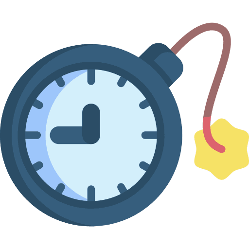 Time bomb time bomb deadline clock icon