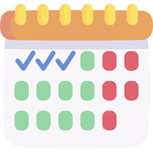 Calendar schedule time and date productivity icon