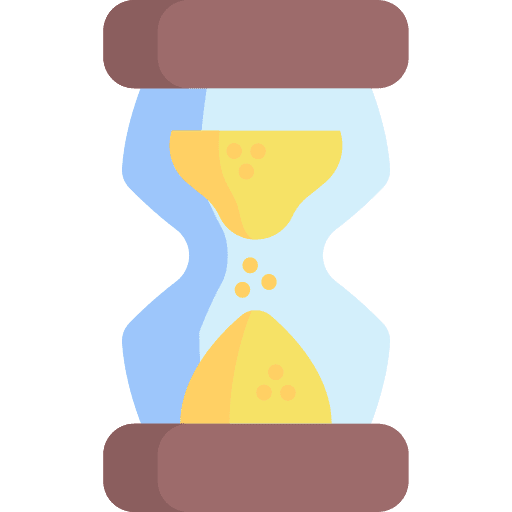 Hourglass time and date tools and utensils time icon