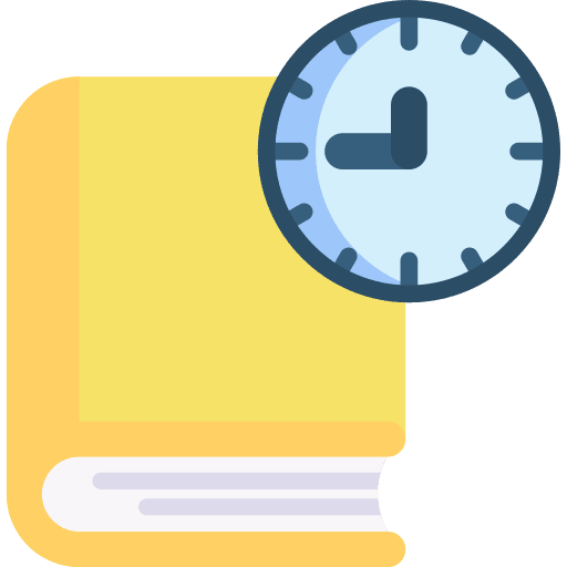 Book book schedule library icon