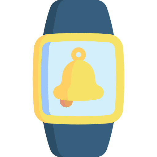 Smartwatch schedule efficiency time management icon