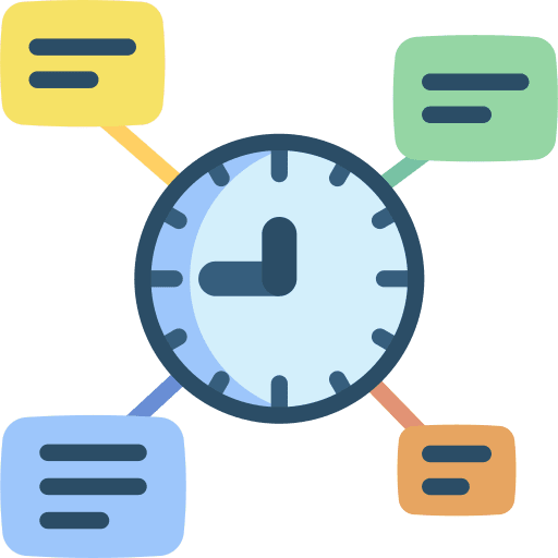 Tasks time and date timetable tasks icon