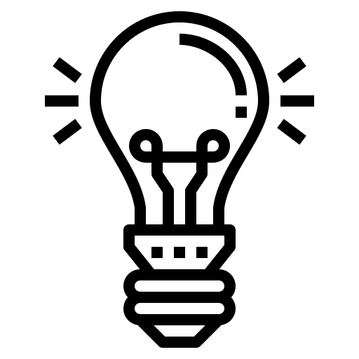 Lightbulb bulb electronics light bulb icon