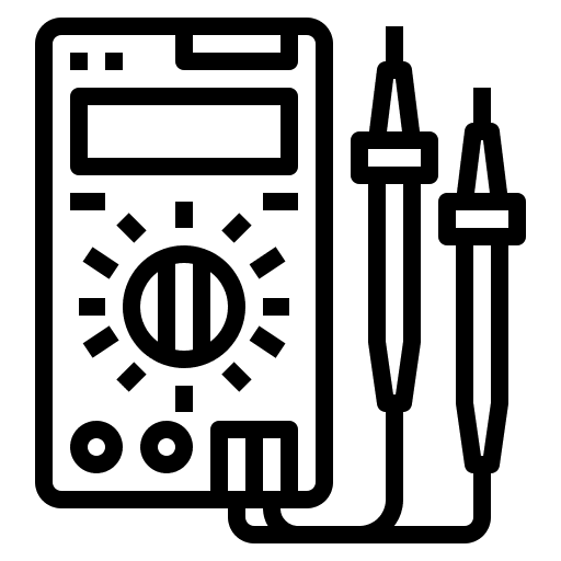 Multimeter electrician industry device icon