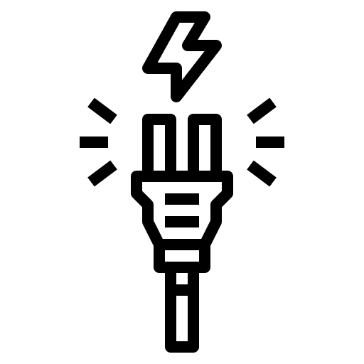 Plug technology electrician plug icon